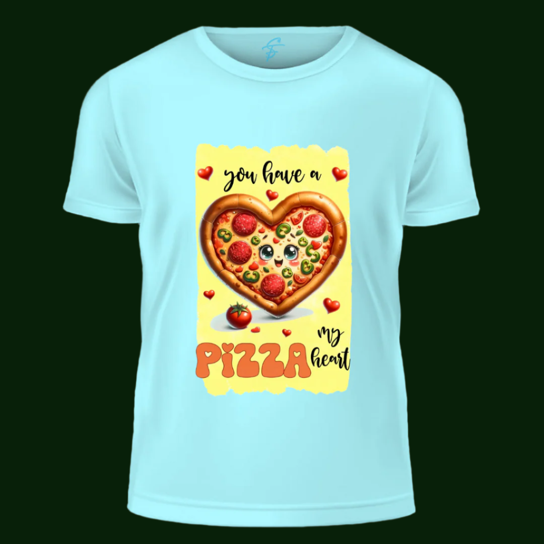 Let's have a slice of Pizza  - Vibe Wear T-Shirt, 100% Cotton